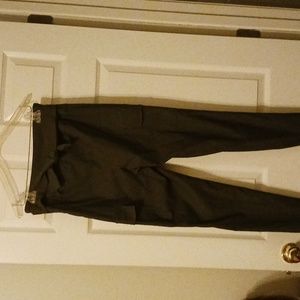 High waisted olive green pants